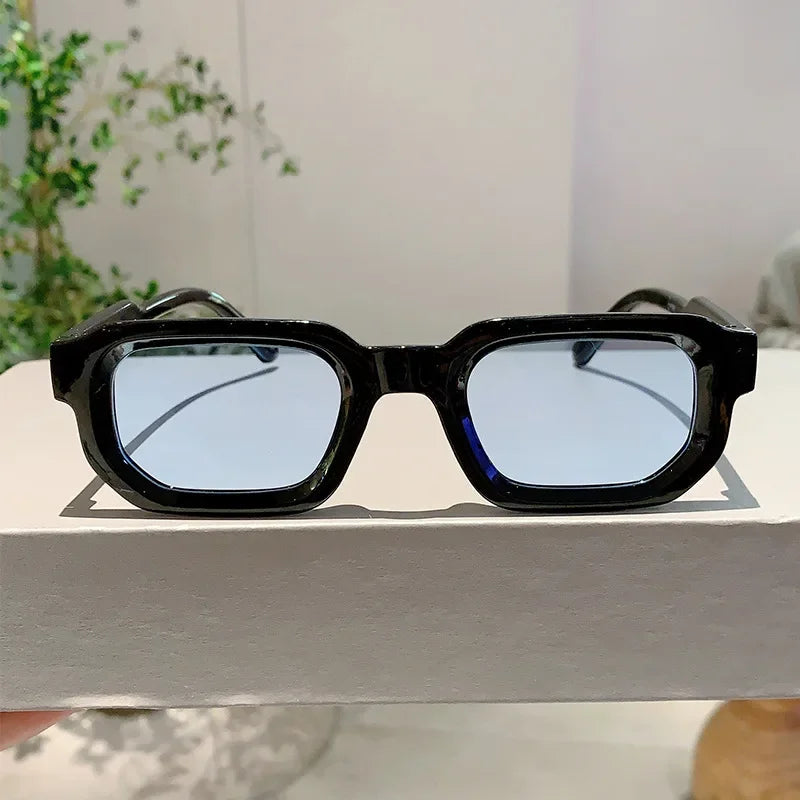 Vintage Rectangle Sunglasses For Women UV400 Polycarbonate Frame