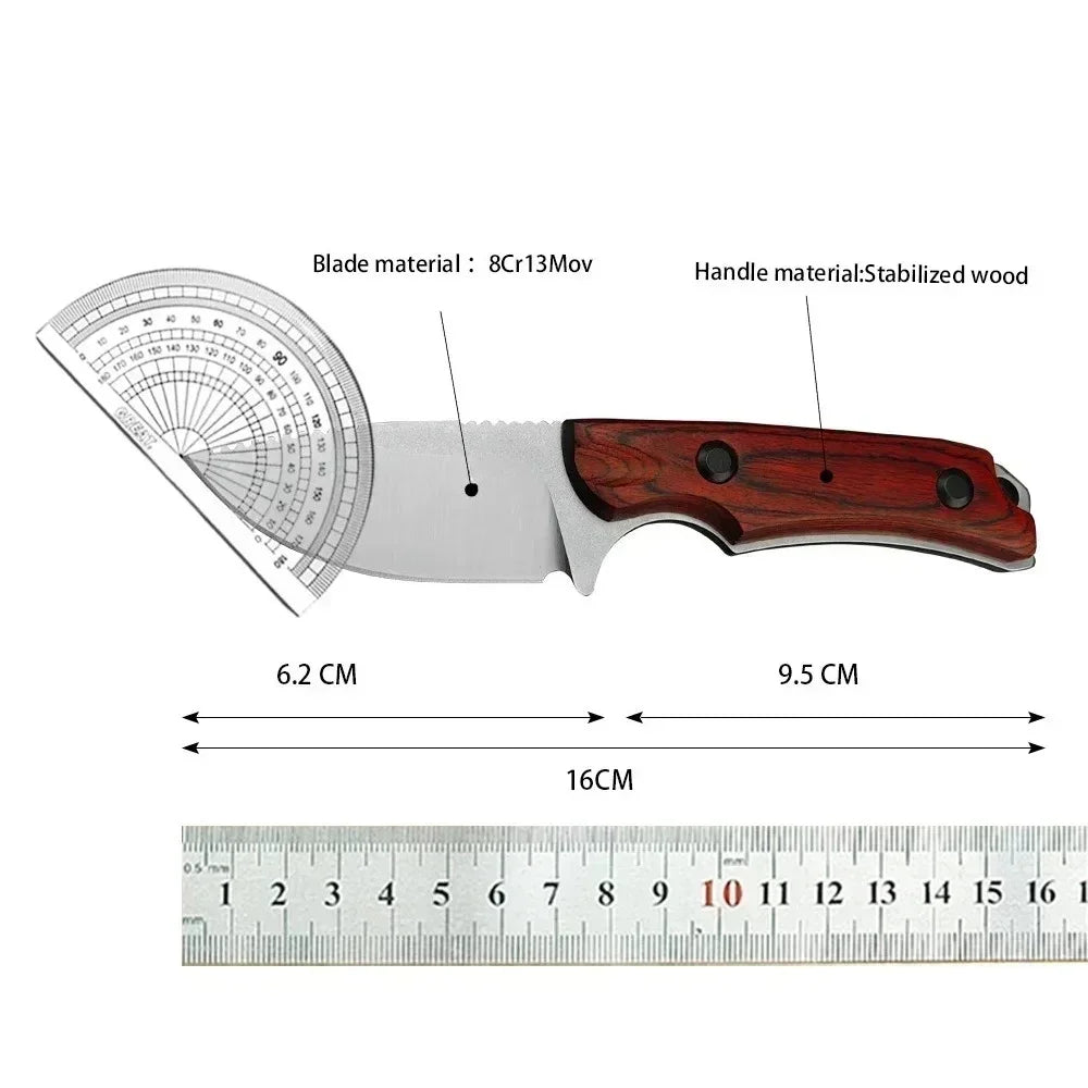 DIY Supplies Full Tang Fixed Blade Knife S30V Steel Survival