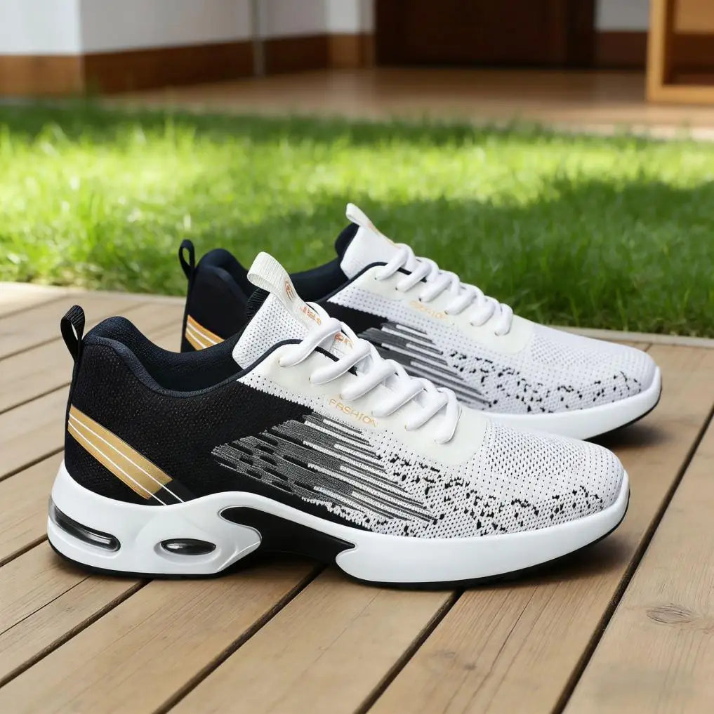 Men's Breathable Mesh Running Shoes Air Cushion Support