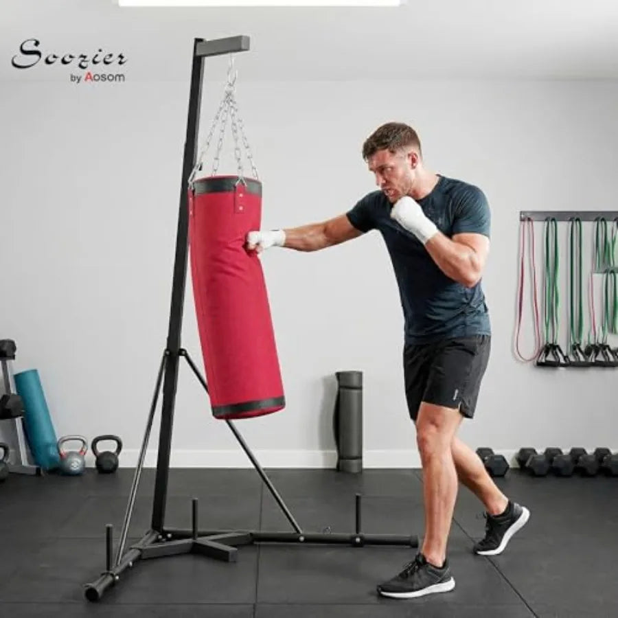 Home Gym Sandbag With Stand For Adults Canvas Durable Training Bag
