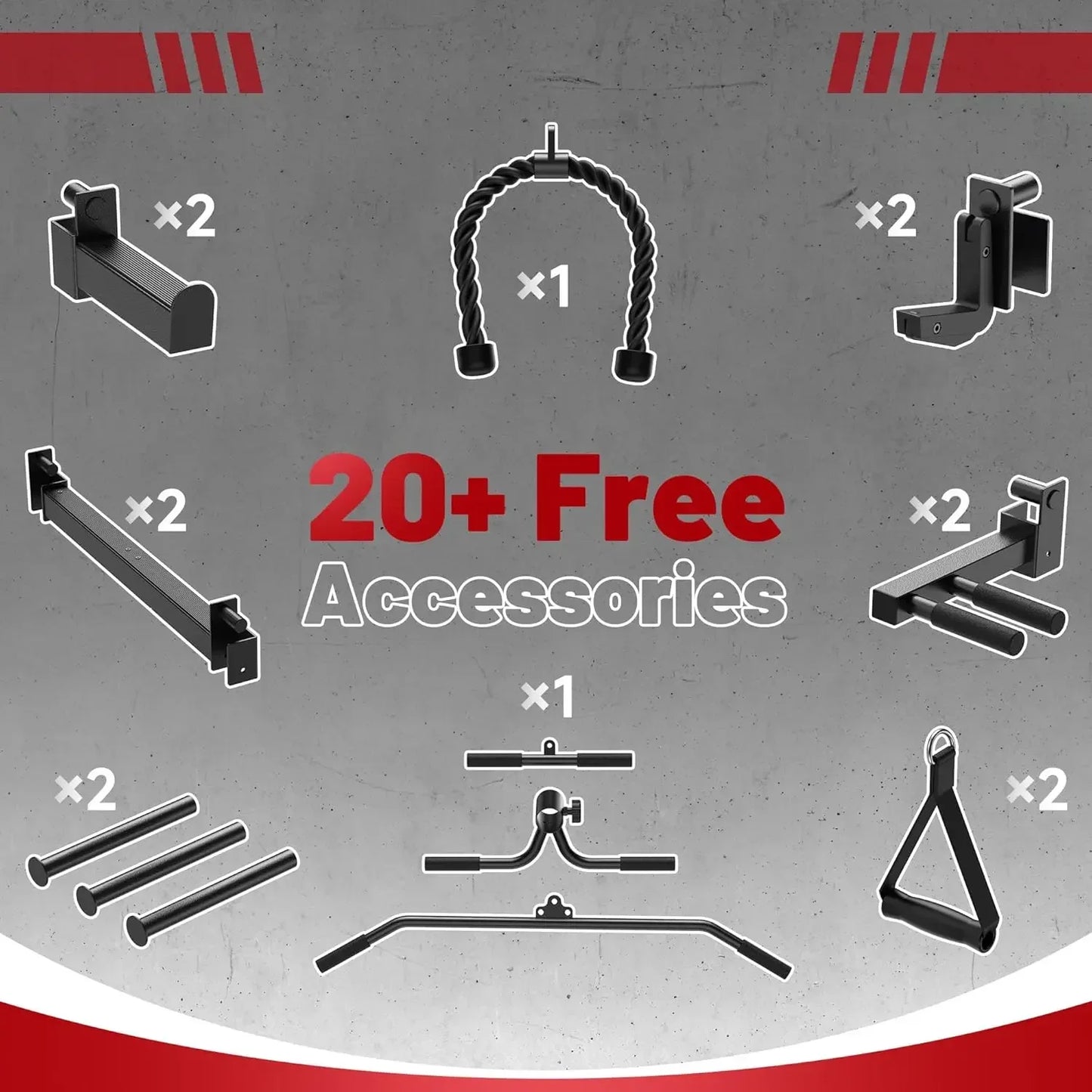 Power Cage 1500lbs Multi-Function Power Rack With Cable Crossover System