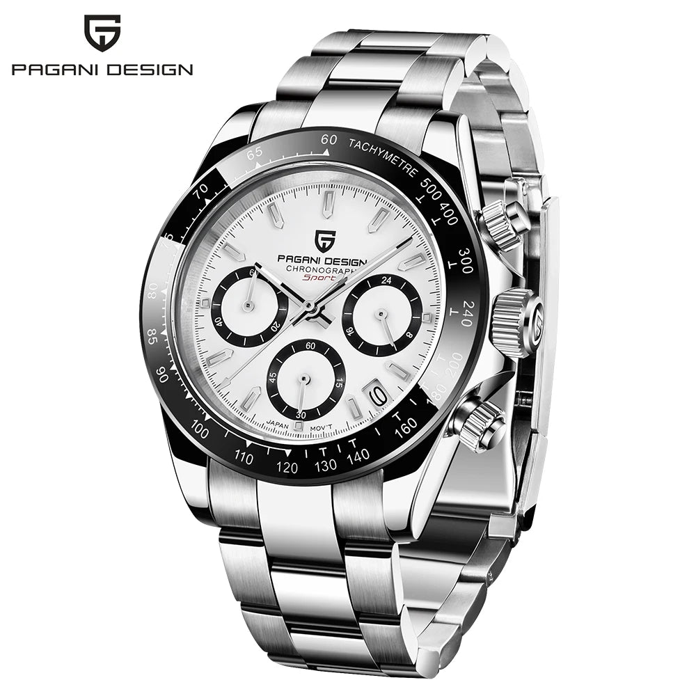 Pagani Design Men's Quartz Business Chronograph Wristwatch