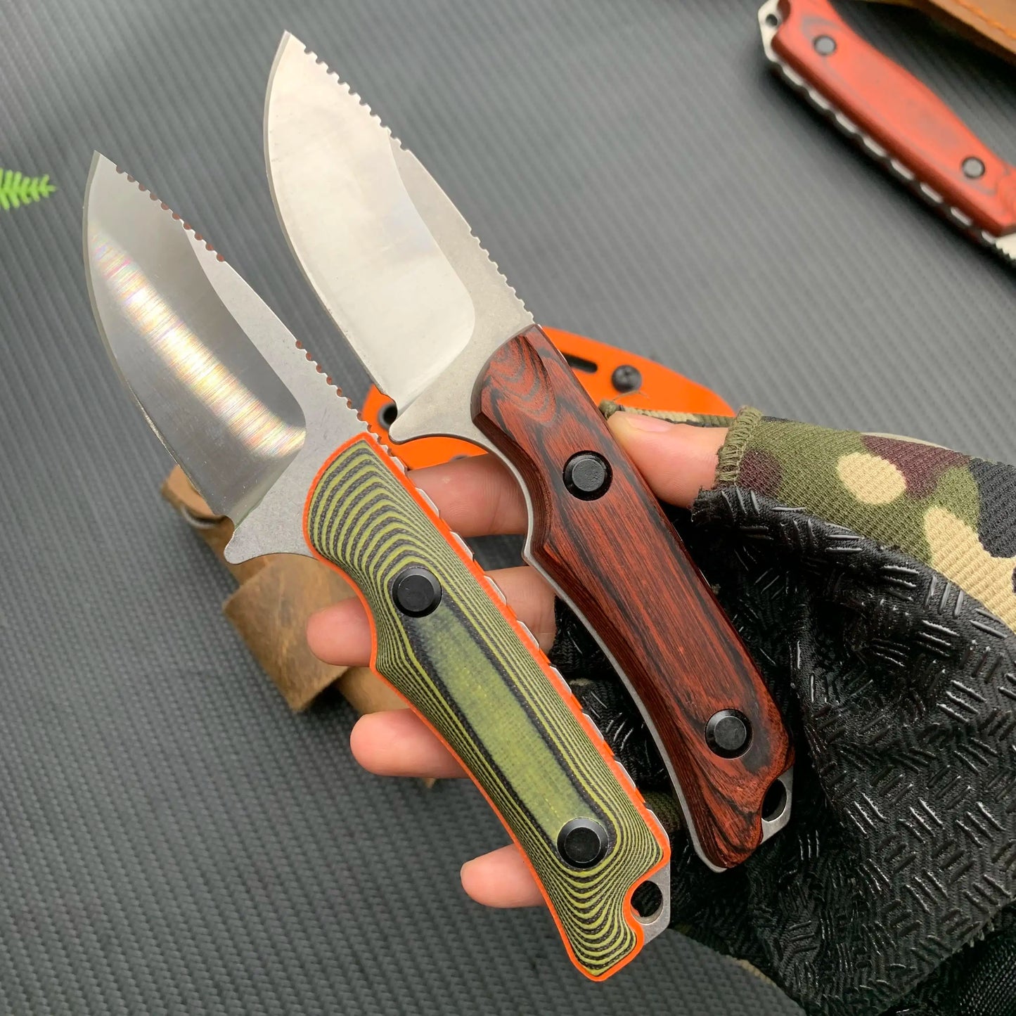 DIY Supplies Full Tang Fixed Blade Knife S30V Steel Survival