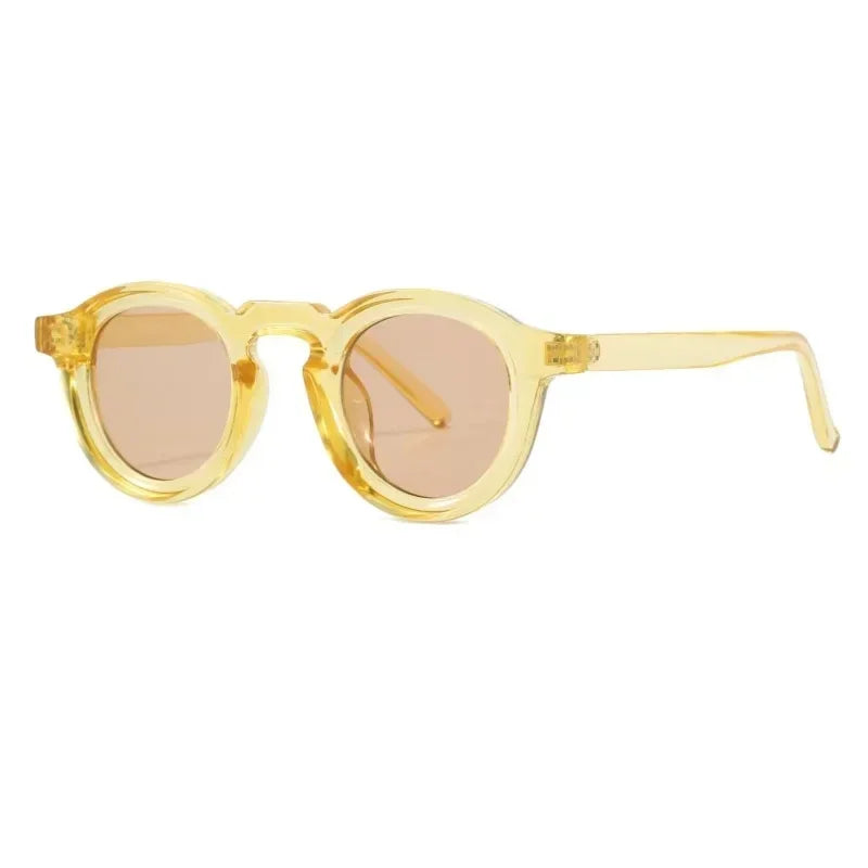 Chuban Round Sunglasses Women Men Fashion UV400 Clear Lenses