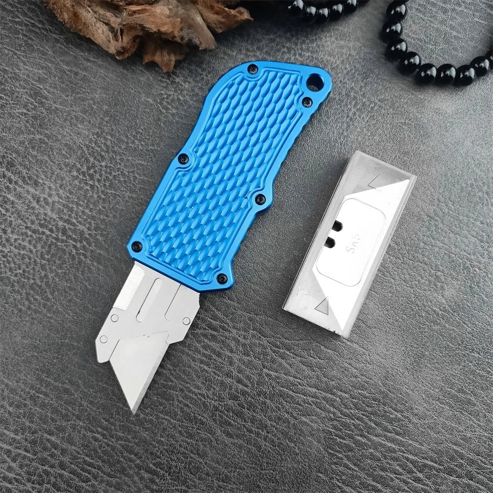 DIY Supplies Folding Knife 440C Blade Aluminum Handle Outdoor Tool