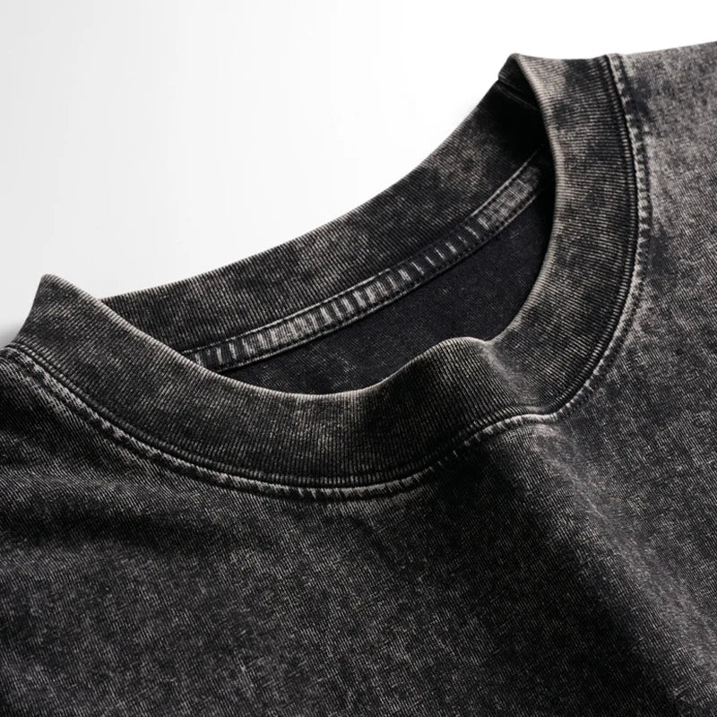 Pure Cotton Sleeveless Vest For Men Retro Washed Style