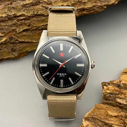 Men's Mechanical Watch Stainless Steel Case 7120 Movement Retro Dress