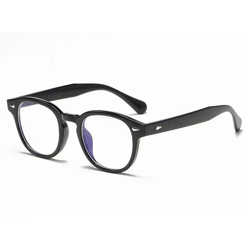 Jnpcxi Vintage Round Sunglasses UV400 Protective Acetate Frame Shades