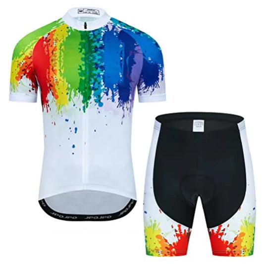 Women Cycling Jersey Set Short Sleeve Shirt With Padded Shorts