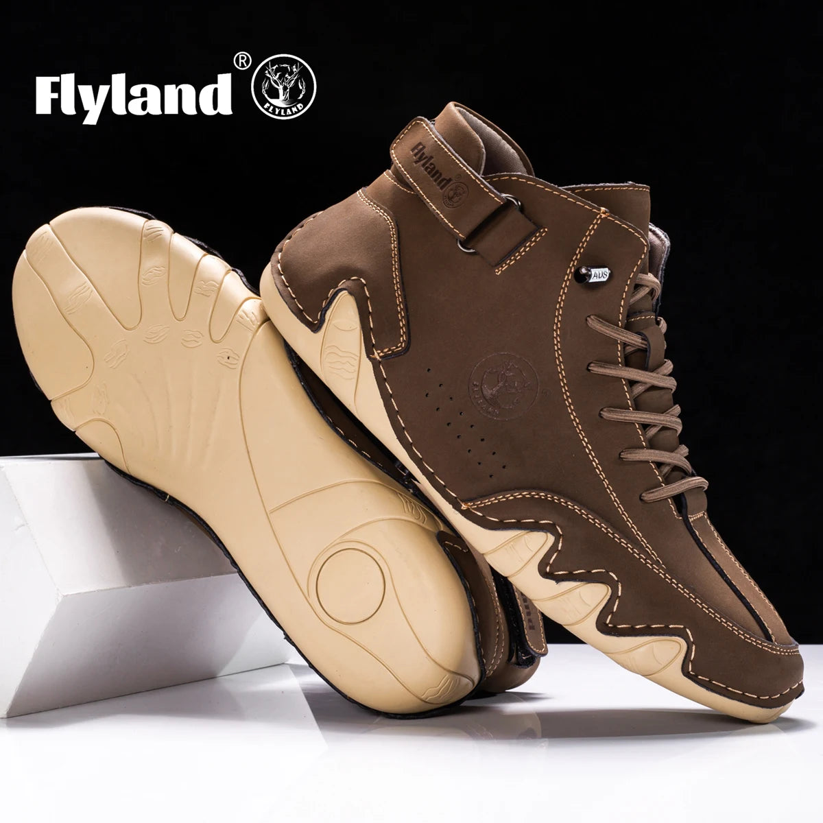 Flyland Men's Vintage Chukka Dress Boot For Casual Office Wear