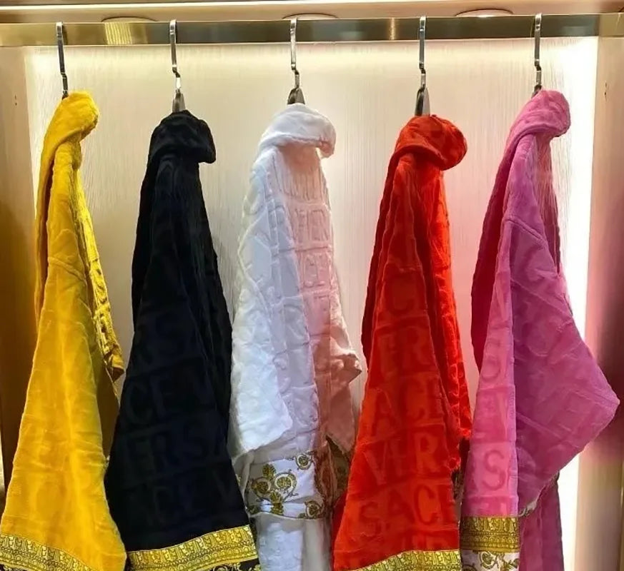 Cotton Bathrobe For Men And Women Luxury Plush Loungewear