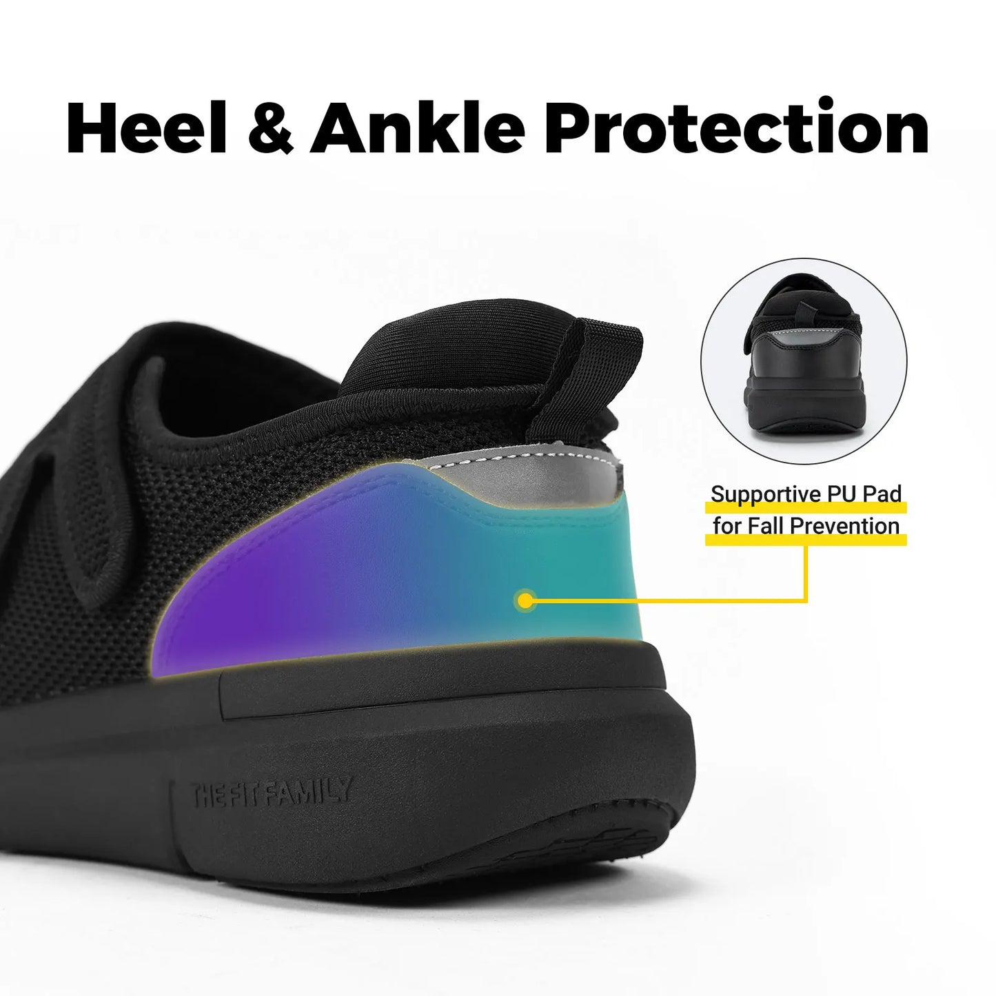 Fitville Men Extra Wide Diabetic Shoes Walking Orthopedic Arch Support
