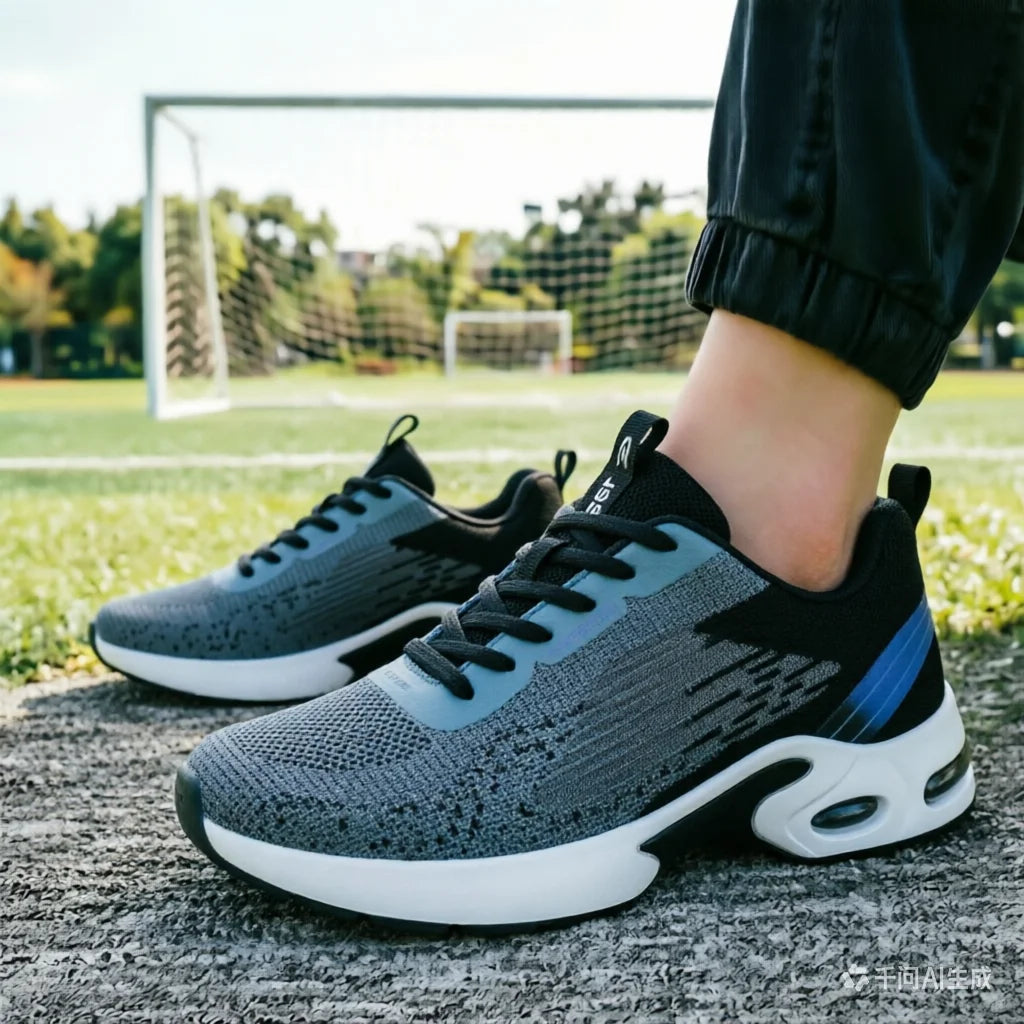 Men's Breathable Mesh Running Shoes Air Cushion Support