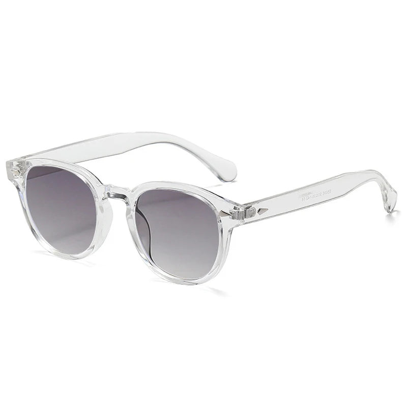 Jnpcxi Vintage Round Sunglasses UV400 Protective Acetate Frame Shades