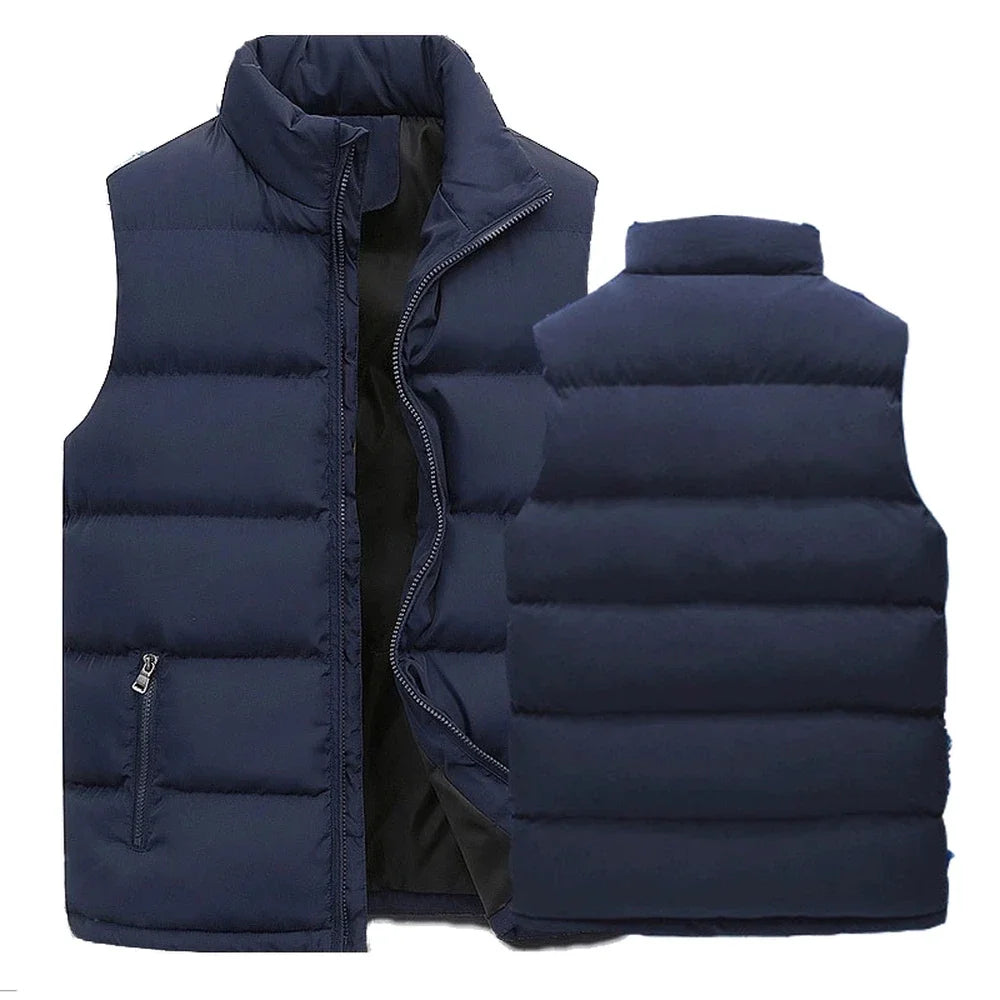 Aiwetin Mens Sleeveless Warm Winter Waterproof Jacket