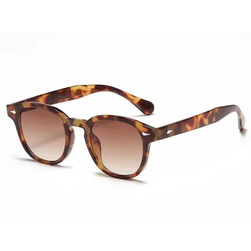 Jnpcxi Vintage Round Sunglasses UV400 Protective Acetate Frame Shades