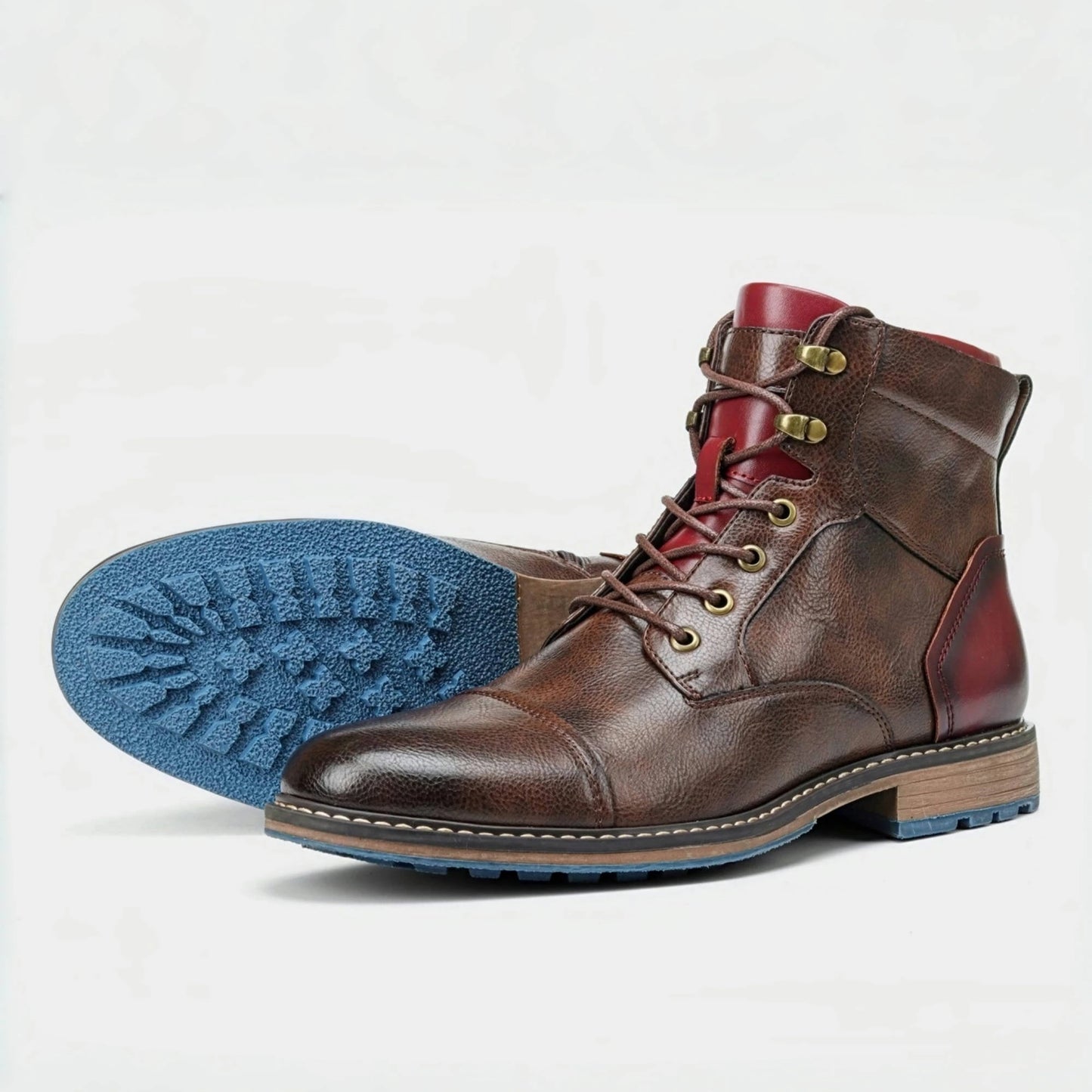 Leather Boots For Men With Zipper Ankle Style Spring Fashion