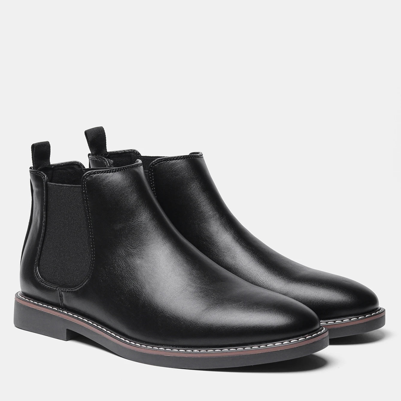 Hecrafted Ankle Chelsea Boots For Men With Elastic Band Comfort