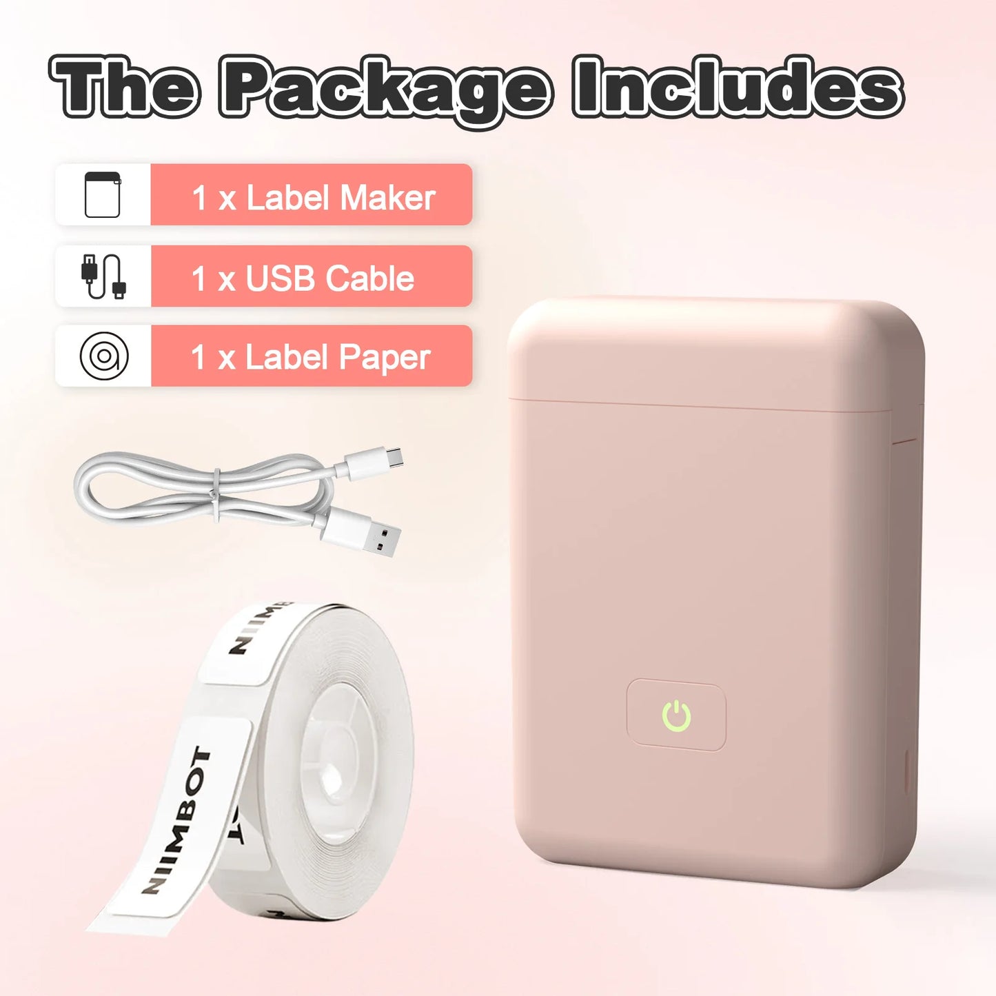 TakeYou Mini Portable Thermal Label Printer Bluetooth