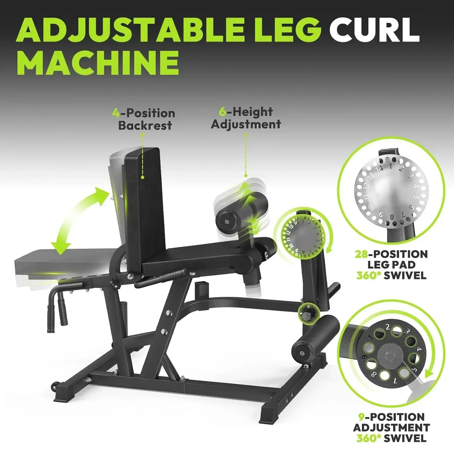 Leg Extension And Curl Machine 800 Lb For Home Gym