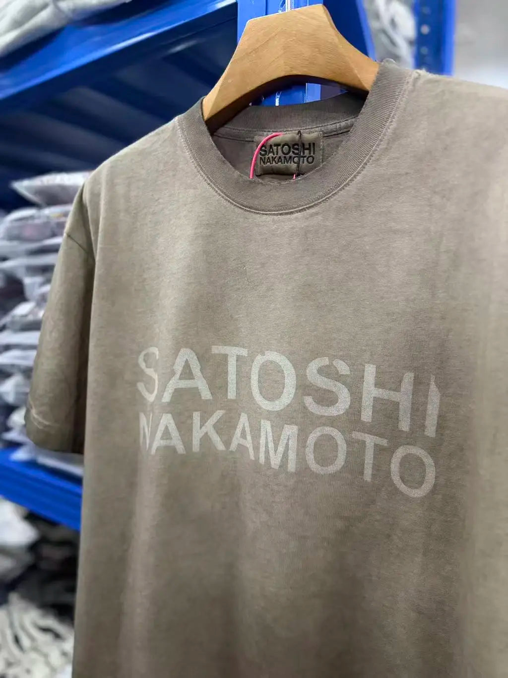 26SS Y2K High Quality American Retro Trendy Fashion Tops Satoshi Nakamoto 100% cotton large size loose Men's Women's T-Shirt