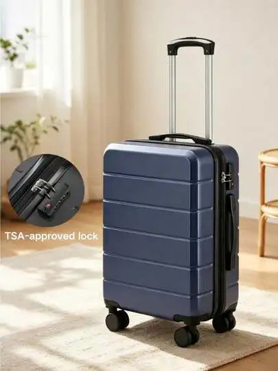 Expandable ABS Hardside Spinner Luggage With Secure Lock