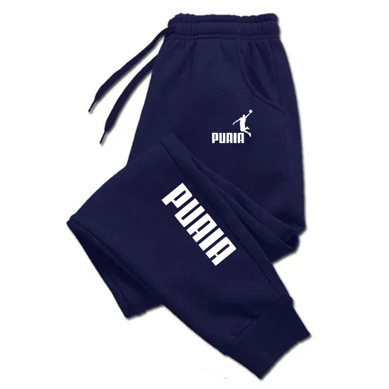 Puaia Men's Loose Fit Jogging Trousers Autumn Winter