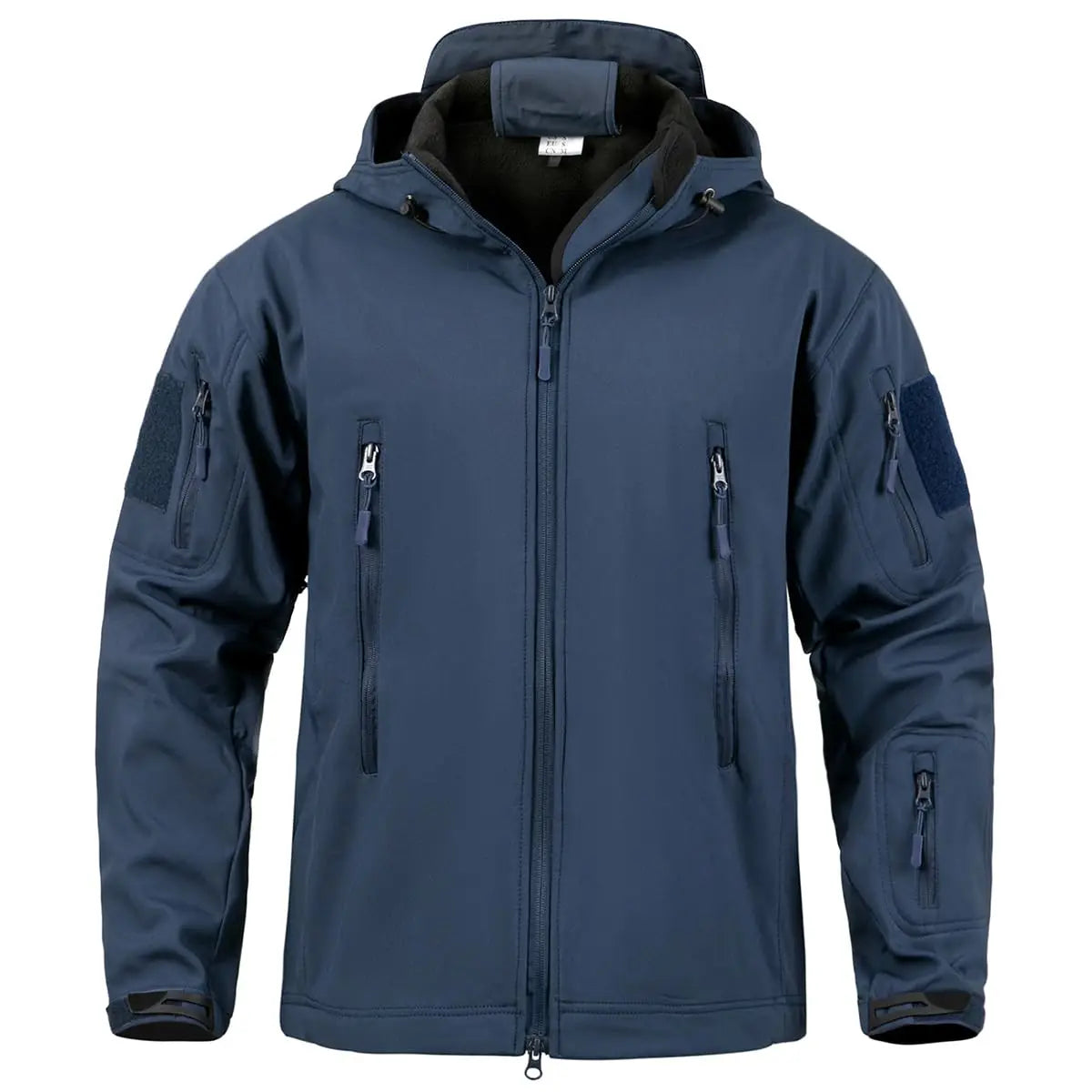 Men's Military Tactical Softshell Jacket With Fleece Hooded Coat