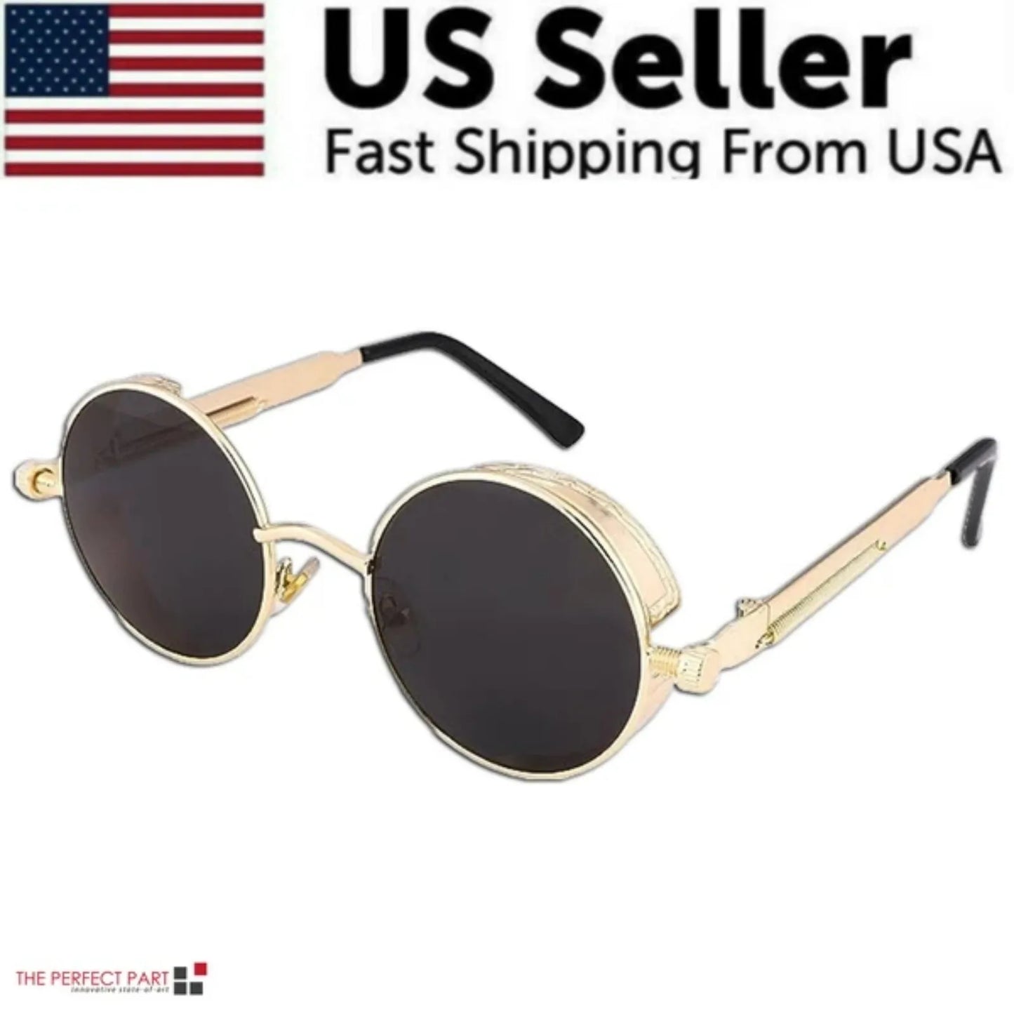 Retro Round Polarized Sunglasses Offering Premium UV Defense