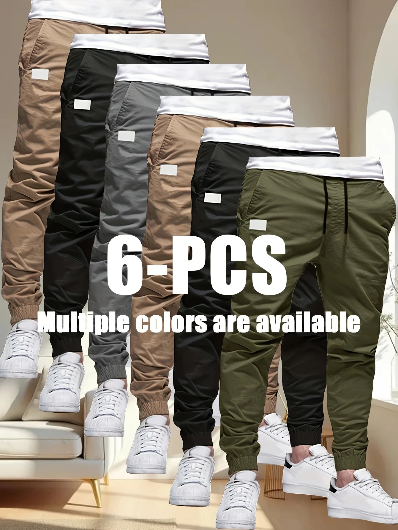 Winthunder Mens Loose Fit Work Pants With Multi Pockets