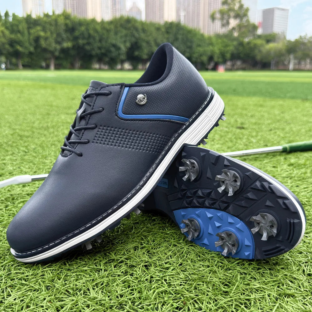YUYIN Mens Golf Shoes Breathable Anti Slip Outdoor Casual Sneakers