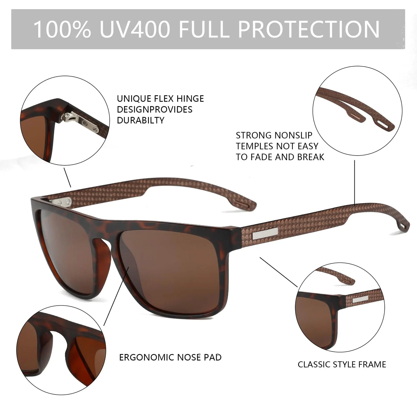Zenottic Round Vintage Polarized Prescription Sunglasses For Unisex Fashion
