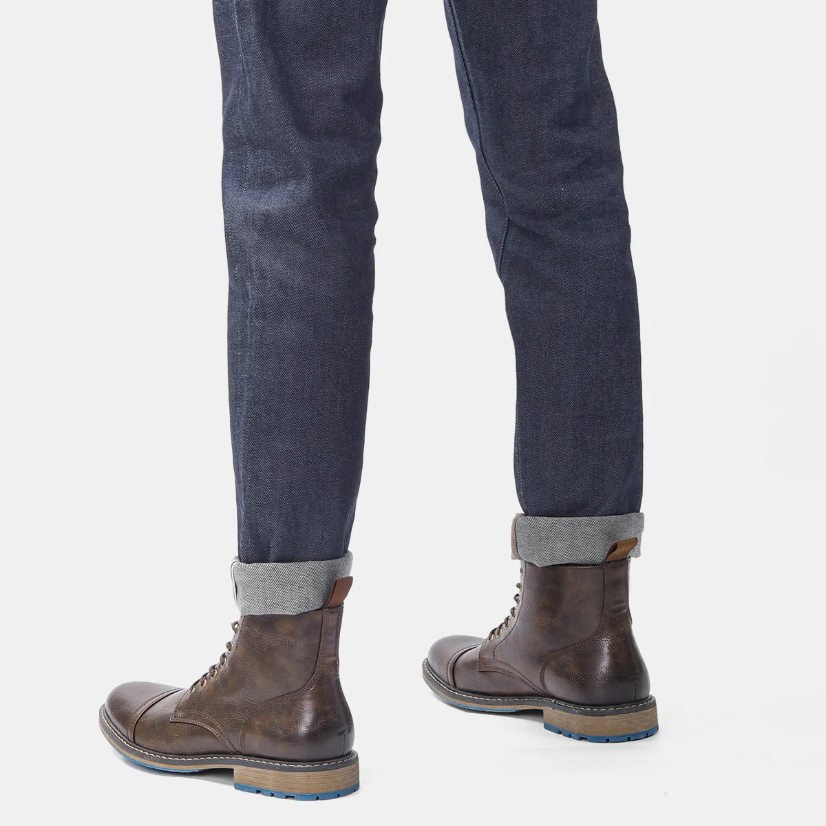Hecrafted Men's Ankle Boots With Zip Closure Comfortable Fit