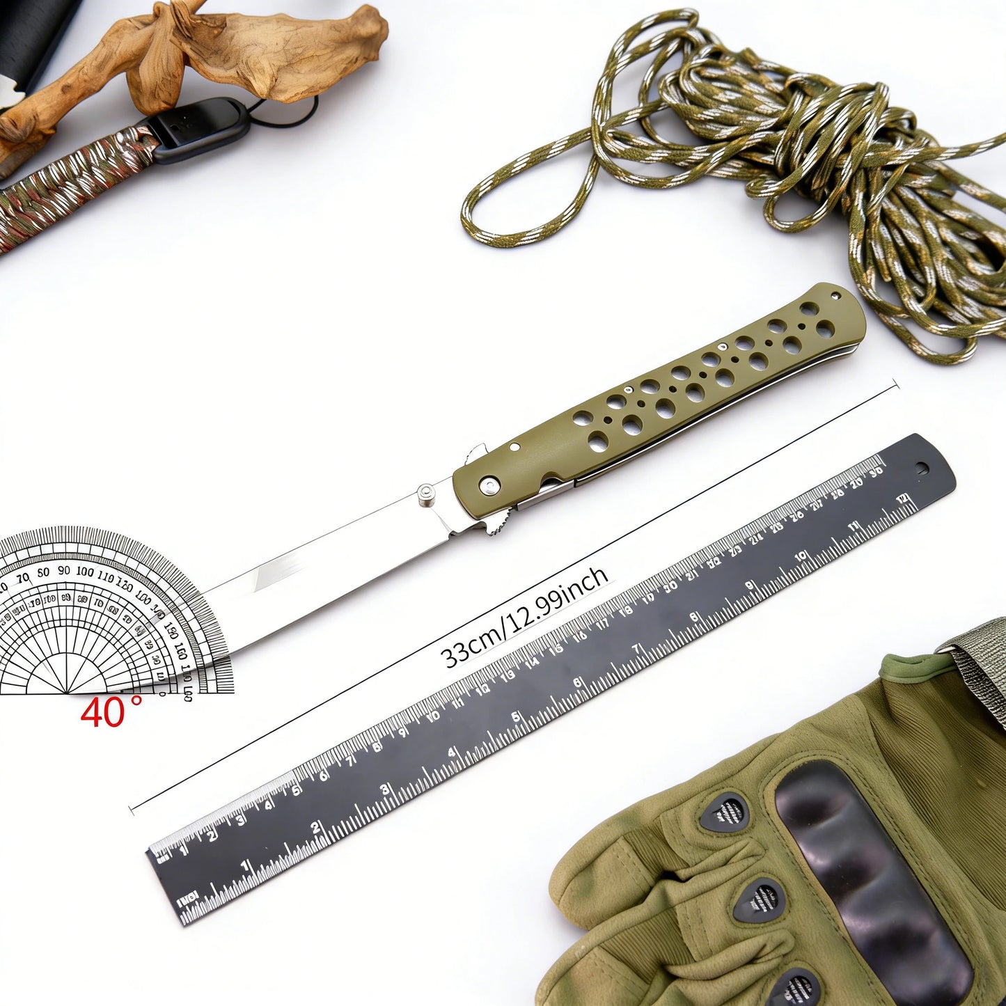 Ti Lite S35VN Tactical Folding Flipper Knife Outdoor Survival EDC