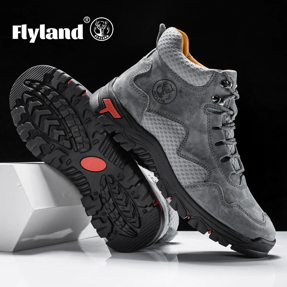 FLYLAND Men's Fashion Sneakers Chukka Boots Breathable Casual Shoes