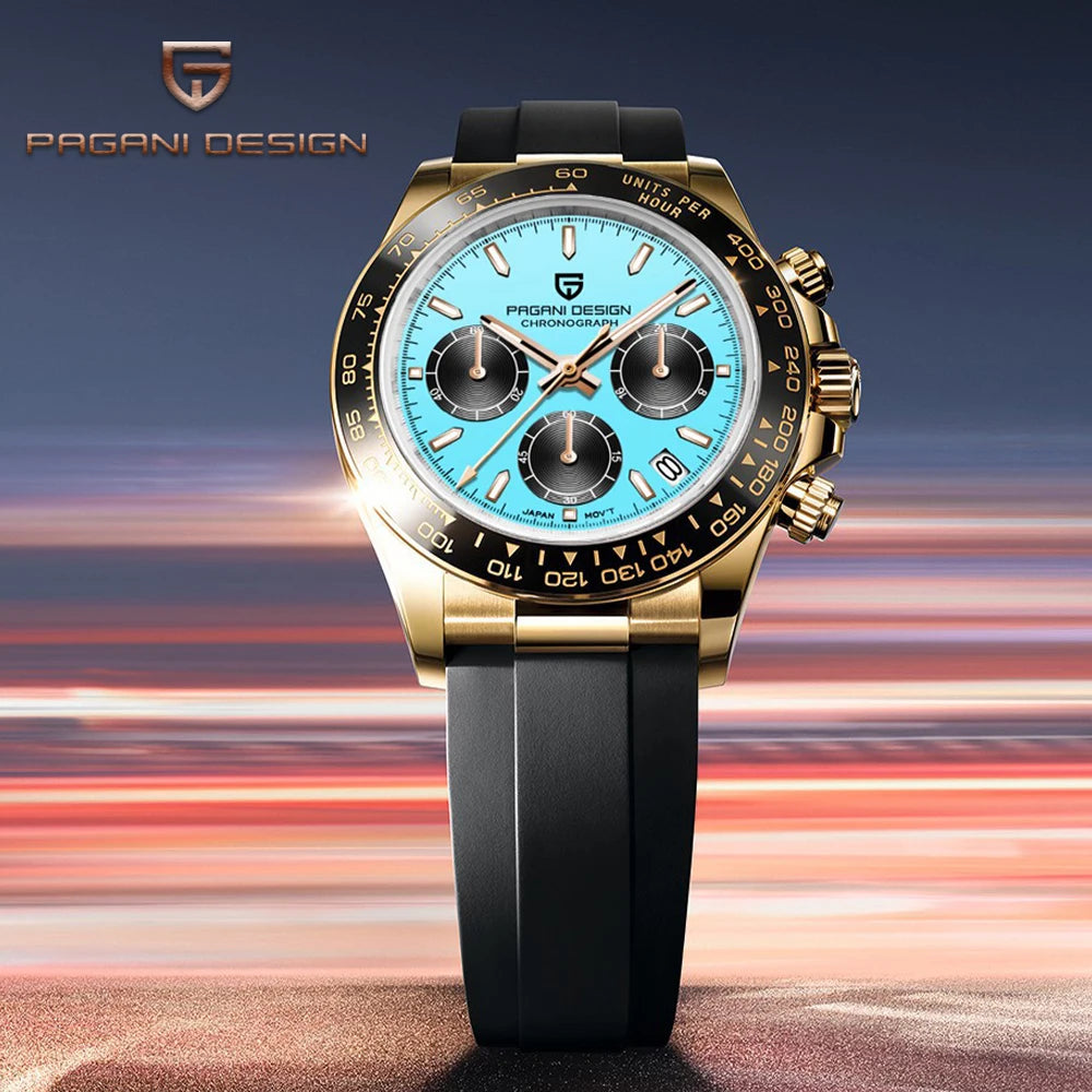 Pagani Design Men's Quartz Business Chronograph Wristwatch