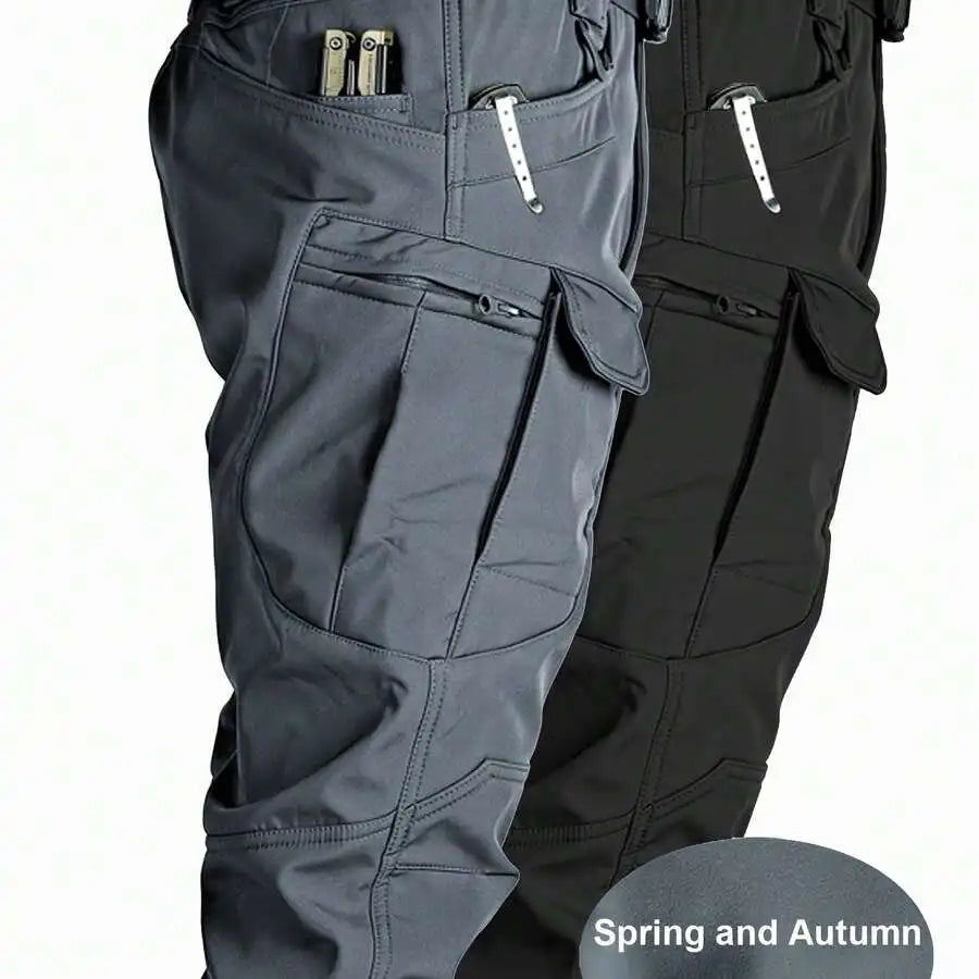 2-Pack Men’s Utility Cargo Trousers With Expandable Pockets, Lightweight Stretch Fabric, Comfortable For Daily Wear Spring