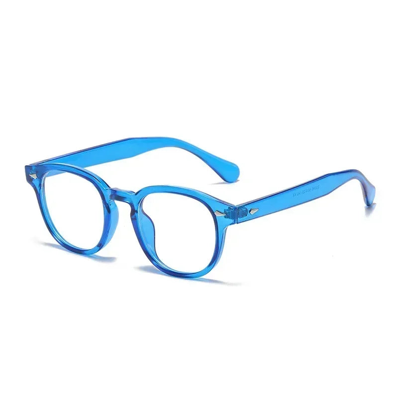 Jnpcxi Vintage Round Sunglasses UV400 Protective Acetate Frame Shades
