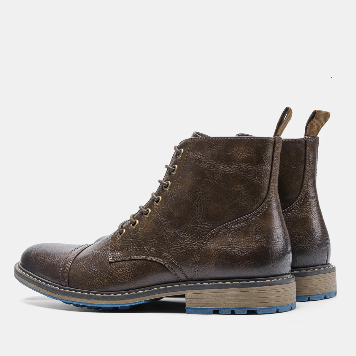 Hecrafted Men's Ankle Boots With Zip Closure Comfortable Fit