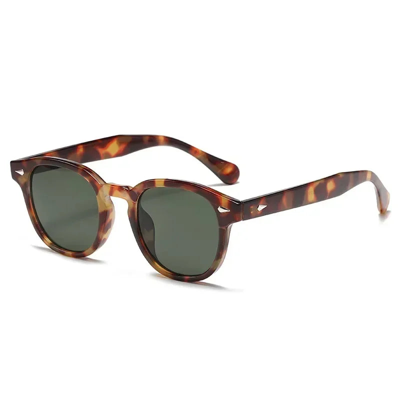 Jnpcxi Vintage Round Sunglasses UV400 Protective Acetate Frame Shades