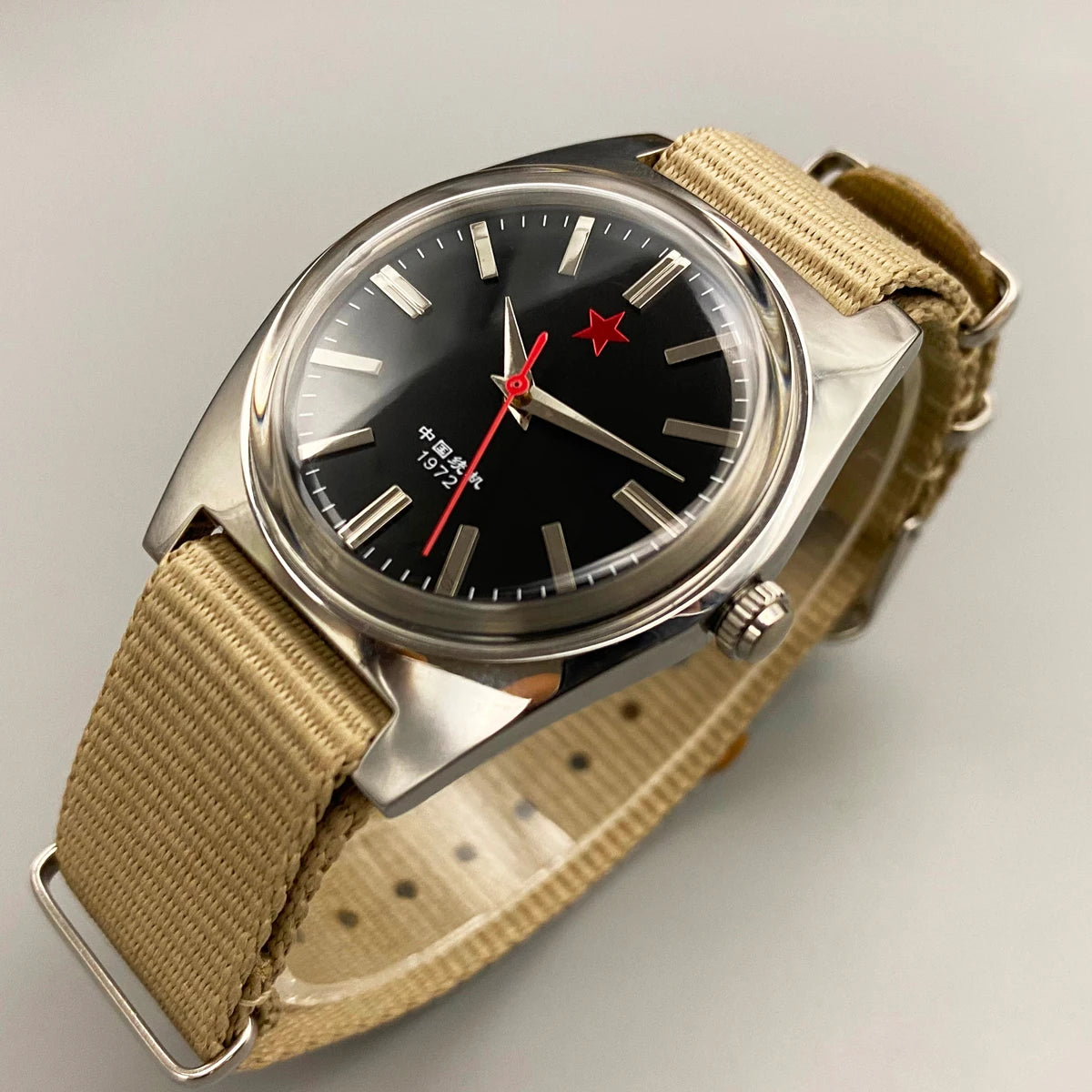 Men's Mechanical Watch Stainless Steel Case 7120 Movement Retro Dress