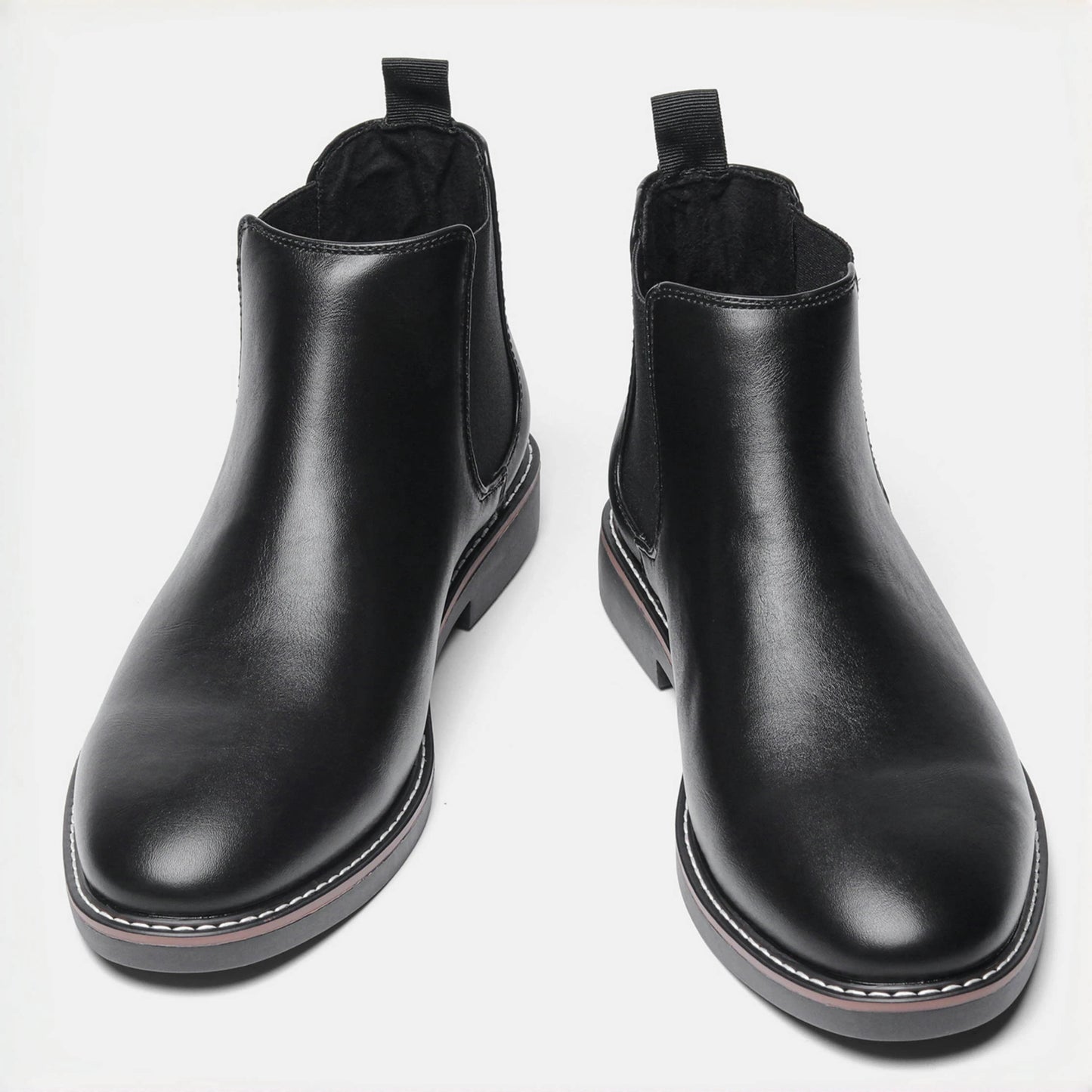 Hecrafted Ankle Chelsea Boots For Men With Elastic Band Comfort