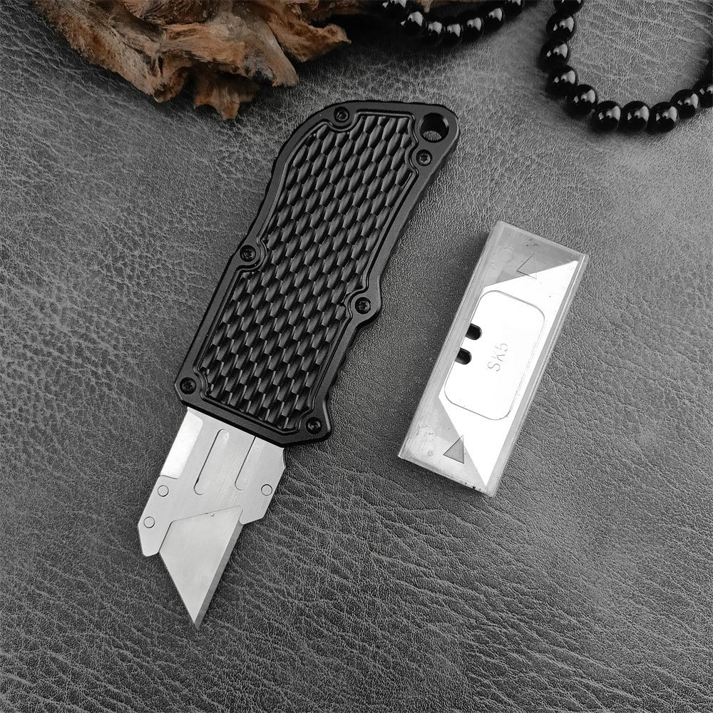 DIY Supplies Folding Knife 440C Blade Aluminum Handle Outdoor Tool