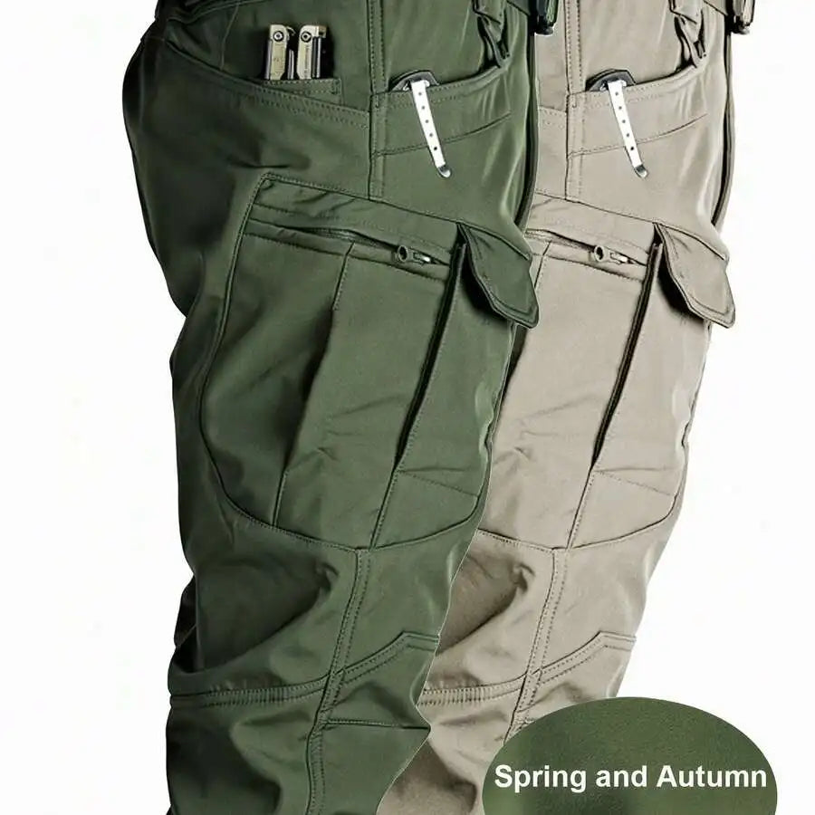 2-Pack Men’s Utility Cargo Trousers With Expandable Pockets, Lightweight Stretch Fabric, Comfortable For Daily Wear Spring