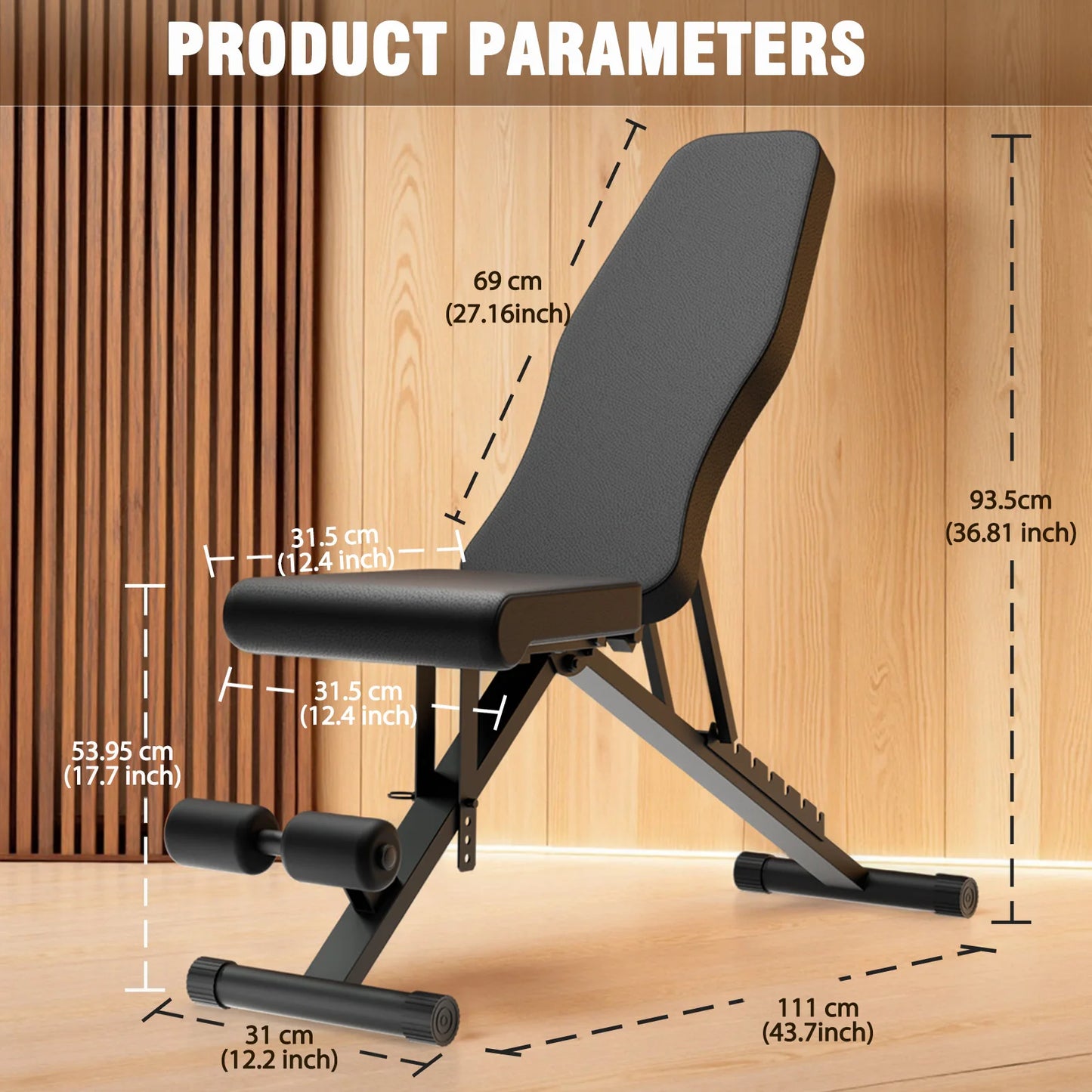 Weight Bench Full Body Workout Dumbbell Bench Press 1000 Lbs Capacity