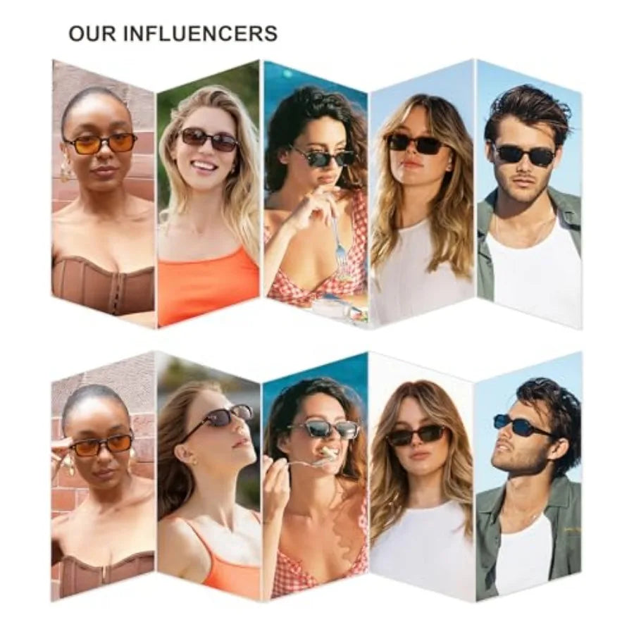 Retro Square Polarized Sunglasses With UV Protection