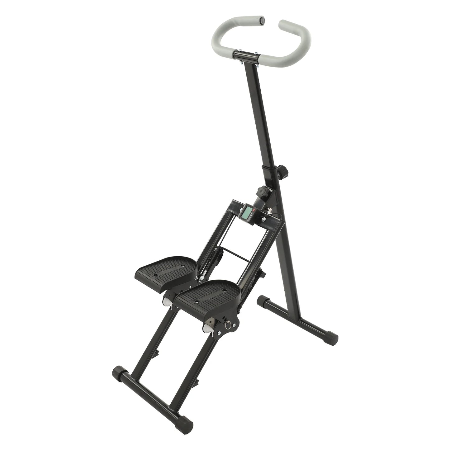 Stair Stepper Fitness Machine Foldable Climber With LCD Monitor