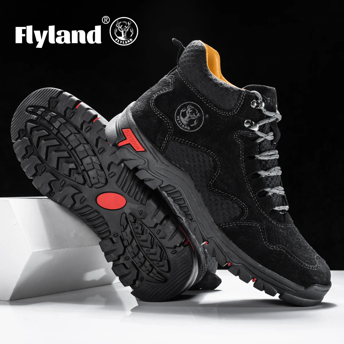 FLYLAND Men's Fashion Sneakers Chukka Boots Breathable Casual Shoes