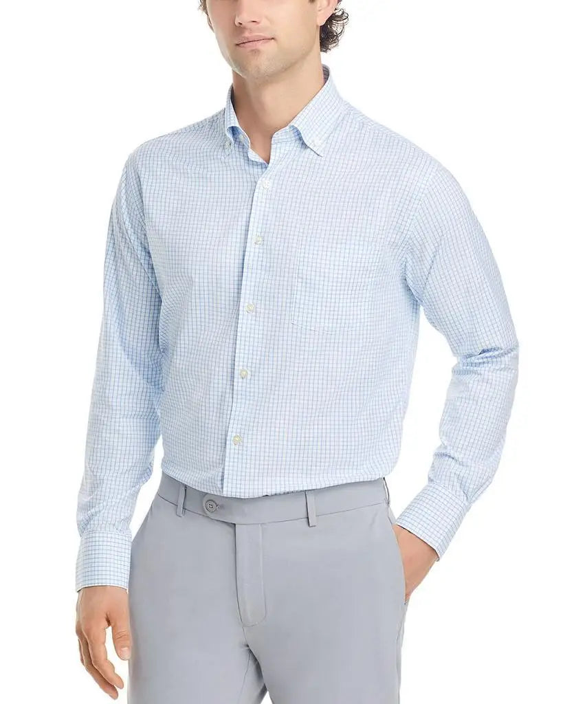 Peter Millar Hanford Performance Twill Button Down Casual Classic Shirt