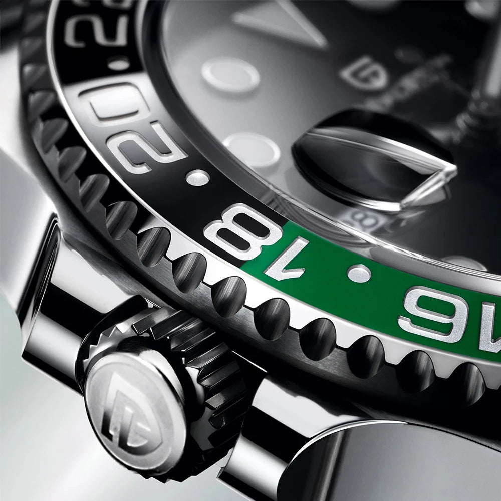 PAGANI DESIGN 40Mm GMT Mechanical Stainless Steel Watch